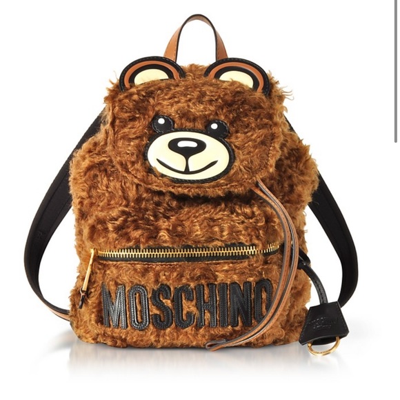 MOSCHINO-Teddy Bear Fleece Backpack - Picture 2 of 5